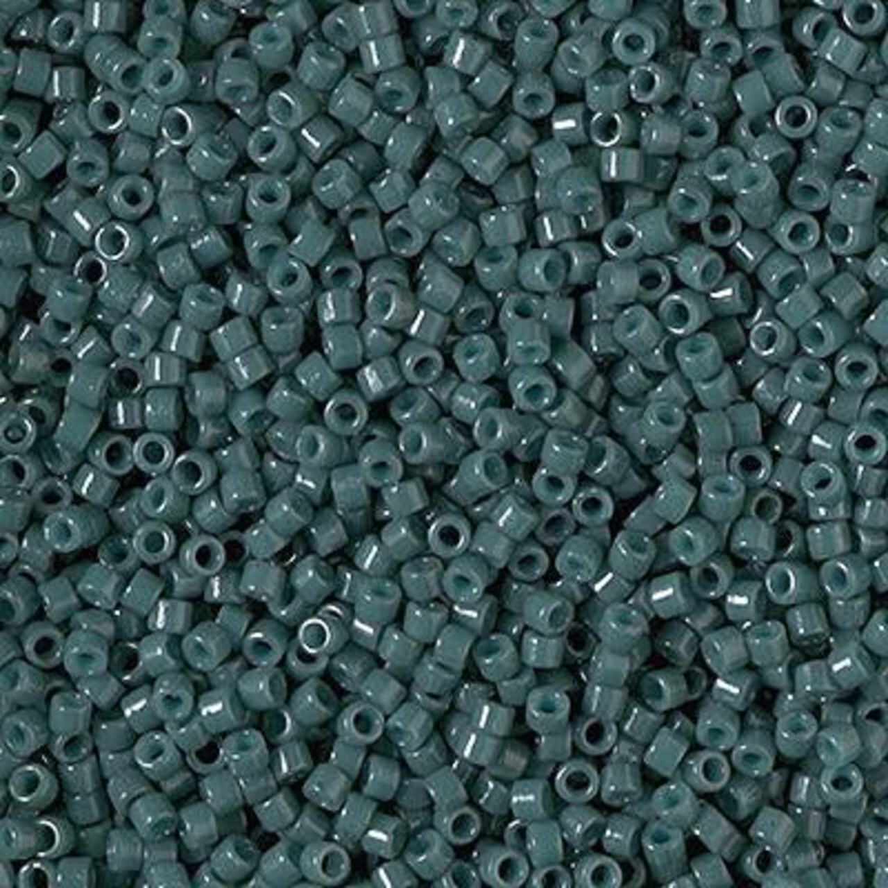 Miyuki Delica Bead 11/0, DB2358, Duracoat Opaque Dyed Evergreen, 5 grams
